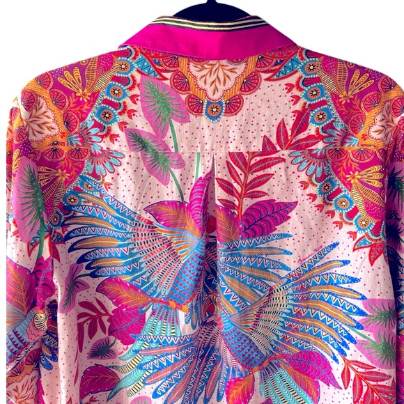 FARM Rio Multicolor Tropical Button Down Shirt - Picture 10 of 16